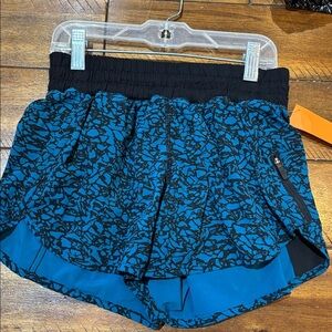 lululemon athletica Blue and Black Athletic Shorts